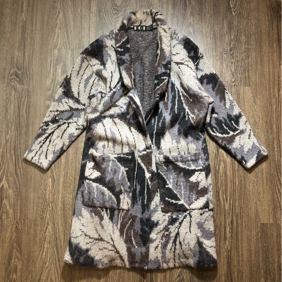 Vintage Wool & Mohair Long Open Front Cardigan - Picture 5 of 17